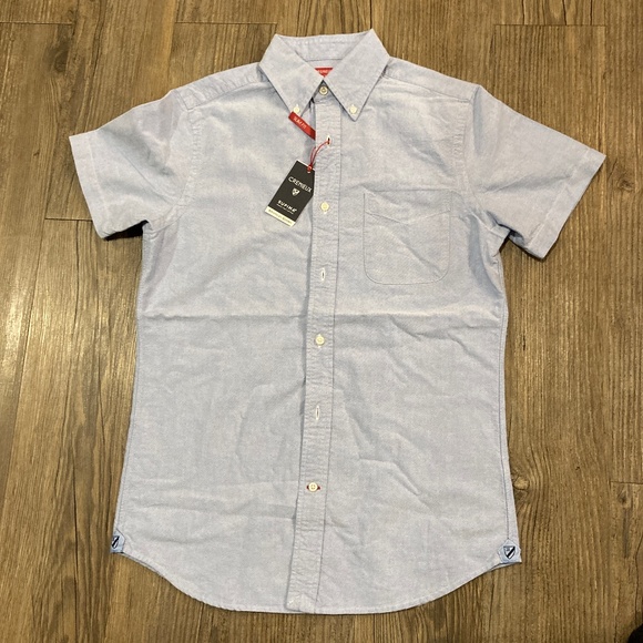 Cremieux slim fit short sleeve oxford shirt - Picture 1 of 3